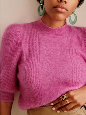 Sezane Rosalie Jumper Rose Parme - Size XS